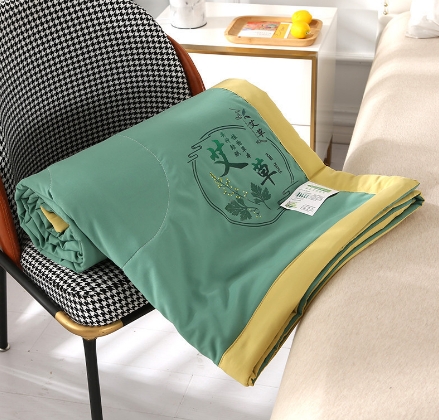 艾草驅蚊夏涼被空調被純色夏被可